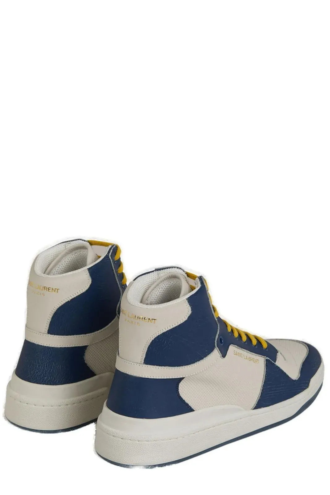  - Elevate Your Style with Mid-Top Blue Luxury Sneakers