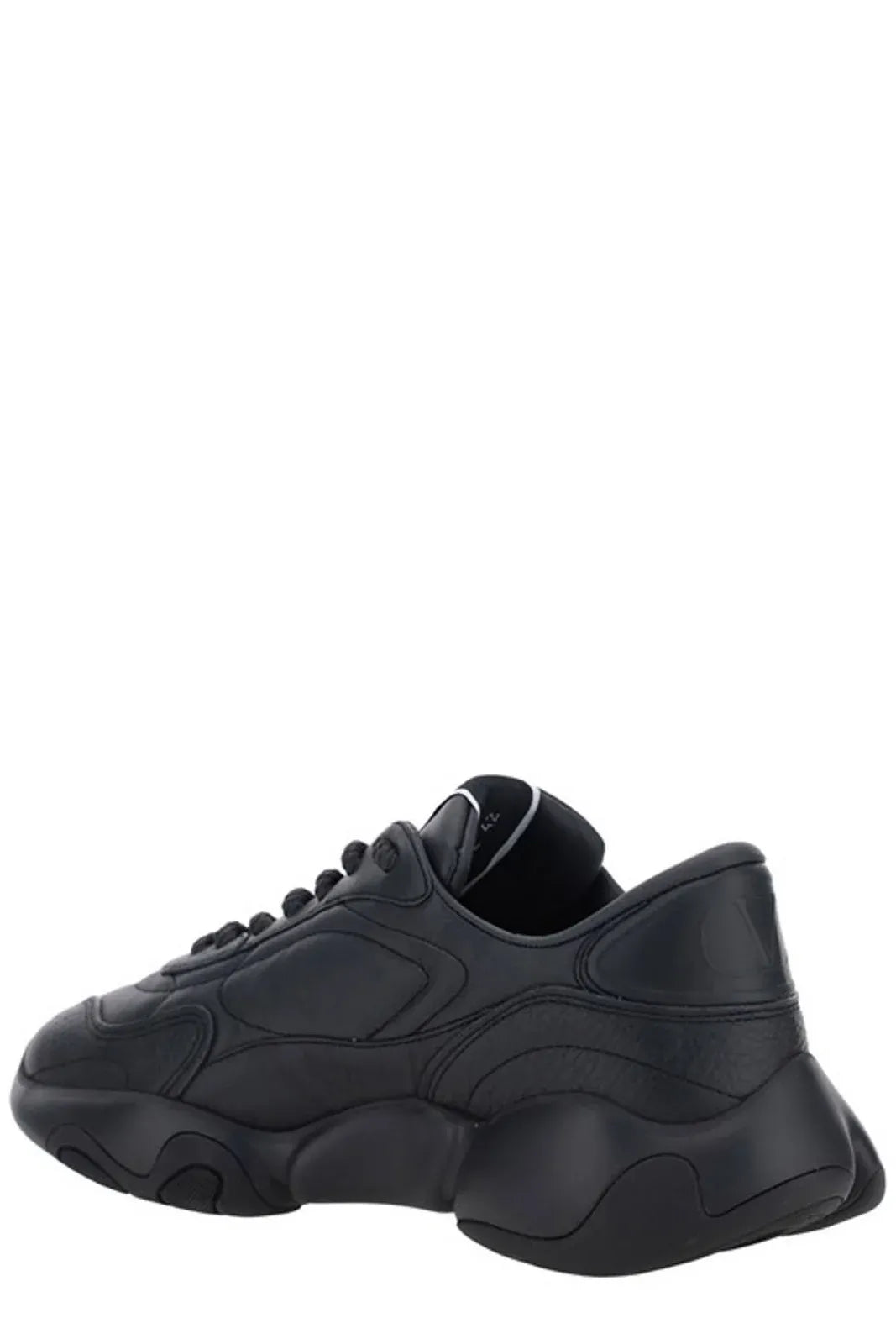 Garavani Black Leather Low-Top Sneakers