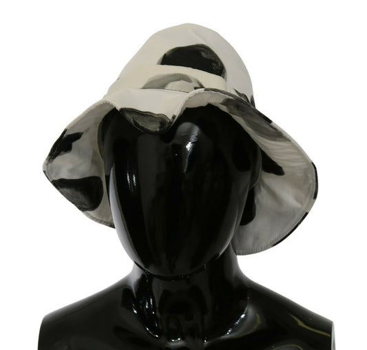  - Polka Dot Cotton Bucket Hat - White & Black