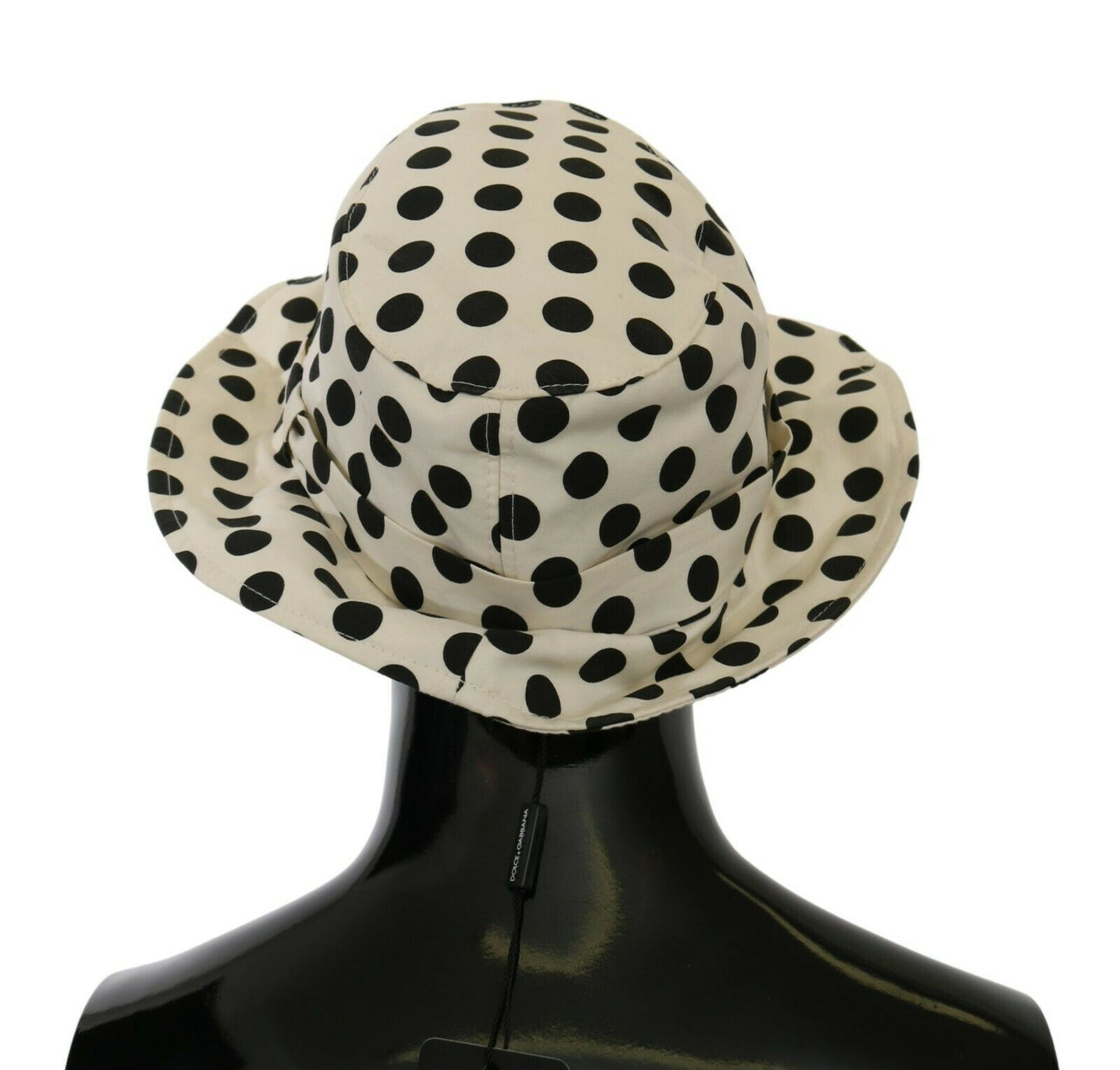 Dolce & Gabbana White Polka Dot Design Trilby Hat