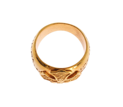  - Glamorous Gold-Plated Sterling Silver Ring