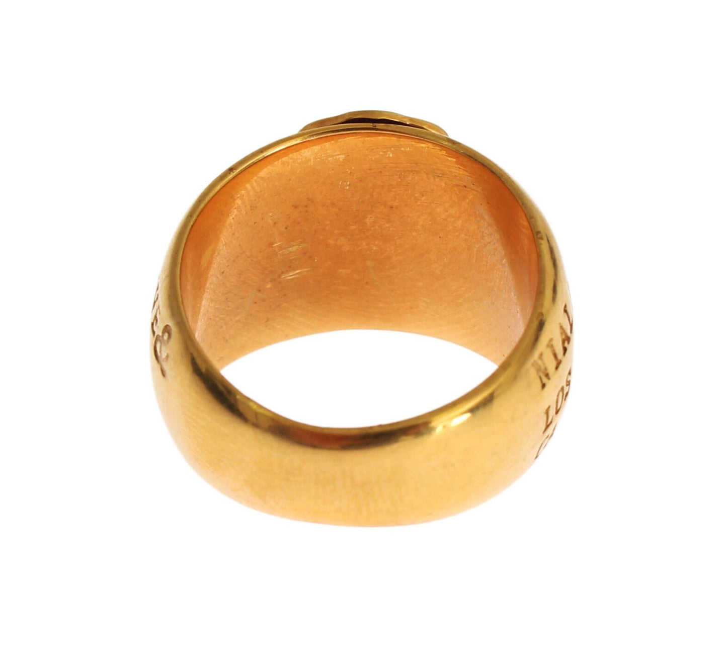  - Glamorous Gold-Plated Sterling Silver Ring