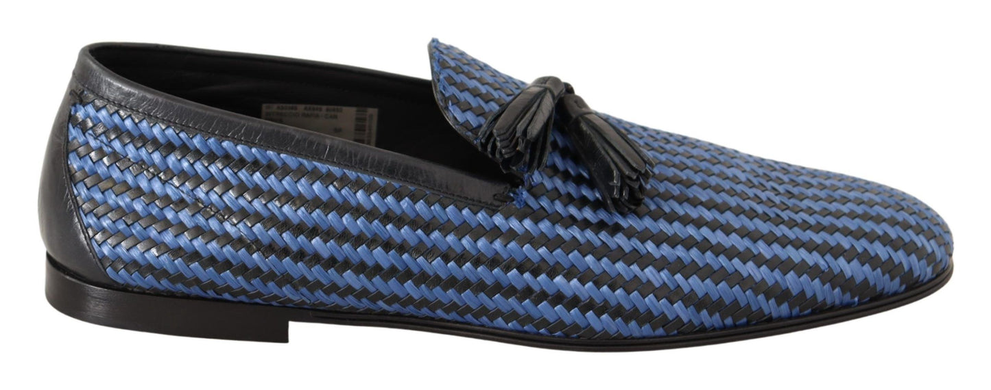  - Elegant Woven Leather Loafers