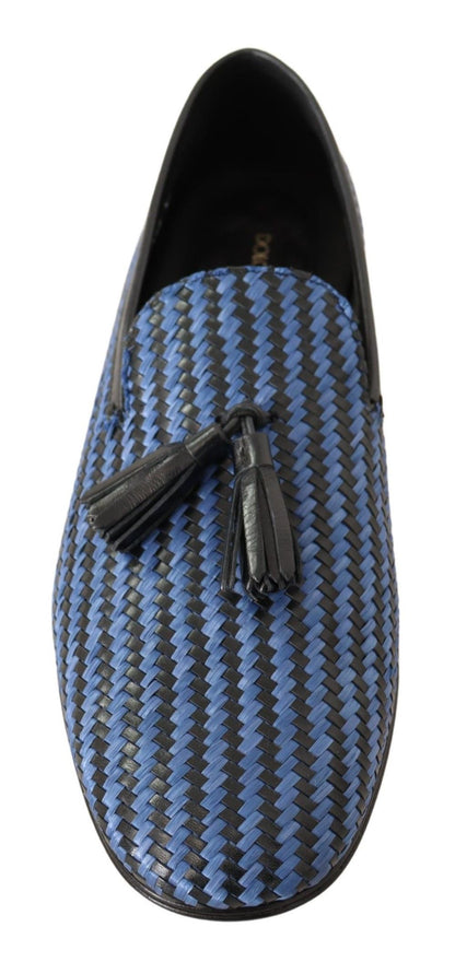  - Elegant Woven Leather Loafers