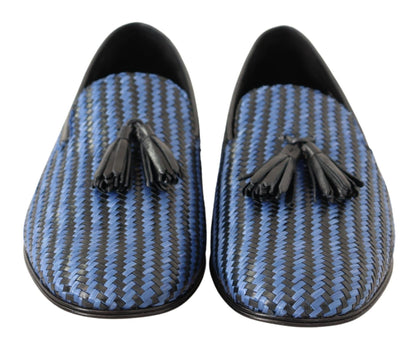  - Elegant Woven Leather Loafers