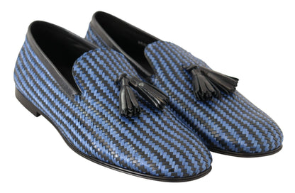  - Elegant Woven Leather Loafers