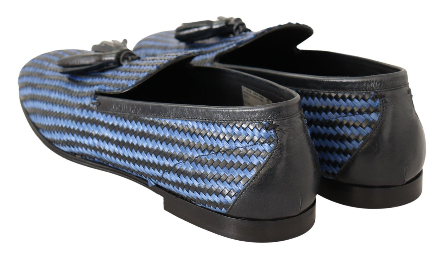  - Elegant Woven Leather Loafers