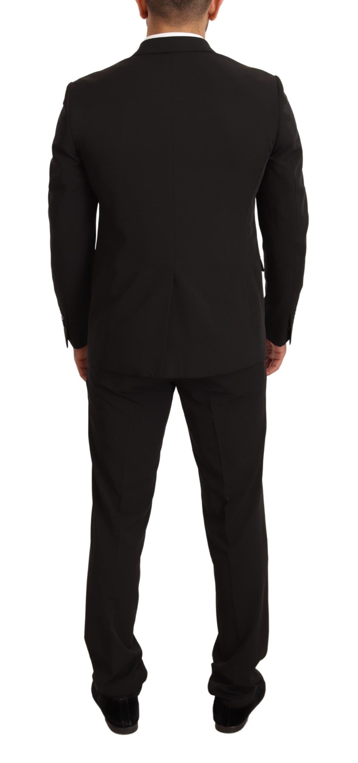  - Elegant Black Slim Fit Two-Piece Suit