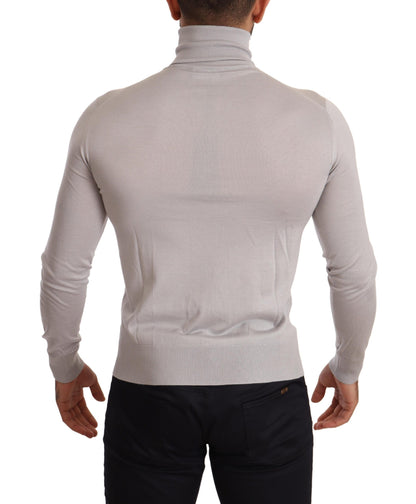  - Elegant Cashmere-Silk Blend Turtleneck