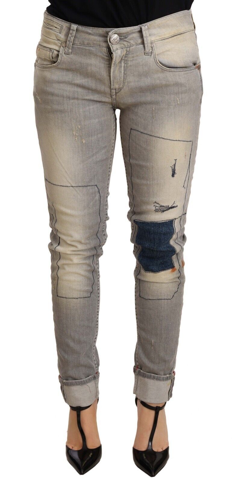  - Chic Slim Fit Gray Wash Denim Jeans