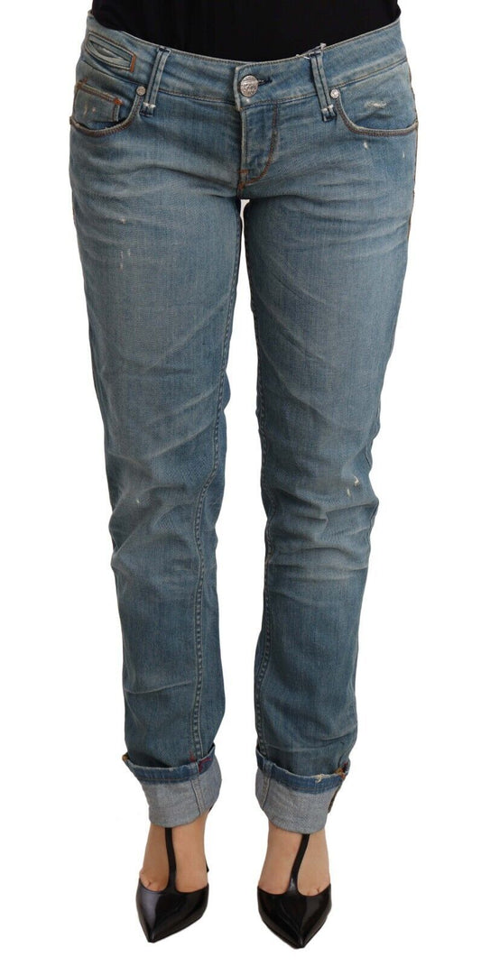  - Chic Washed Cotton Denim with Folded Hem