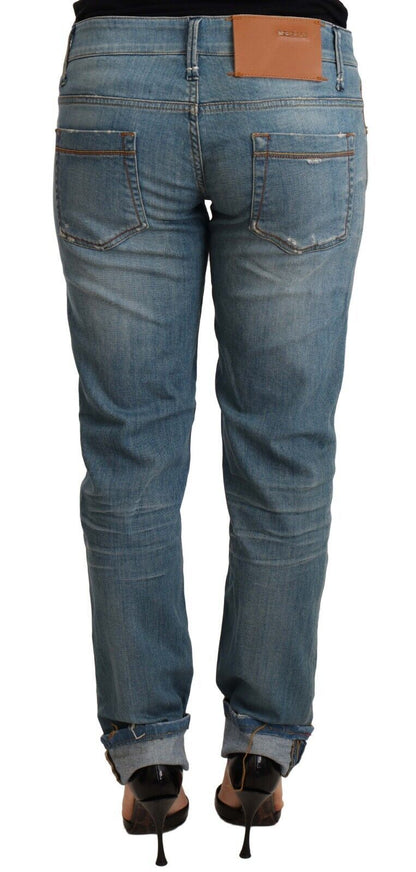  - Chic Washed Cotton Denim with Folded Hem