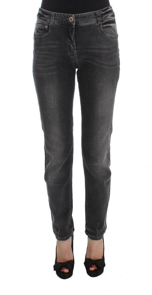  - Elegant Gray Regular Fit Jeans