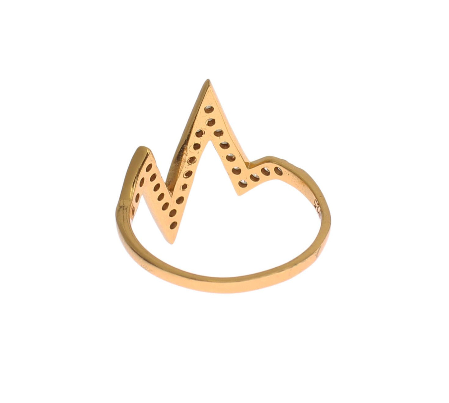  - Glamorous Gold Plated Sterling Silver Ring