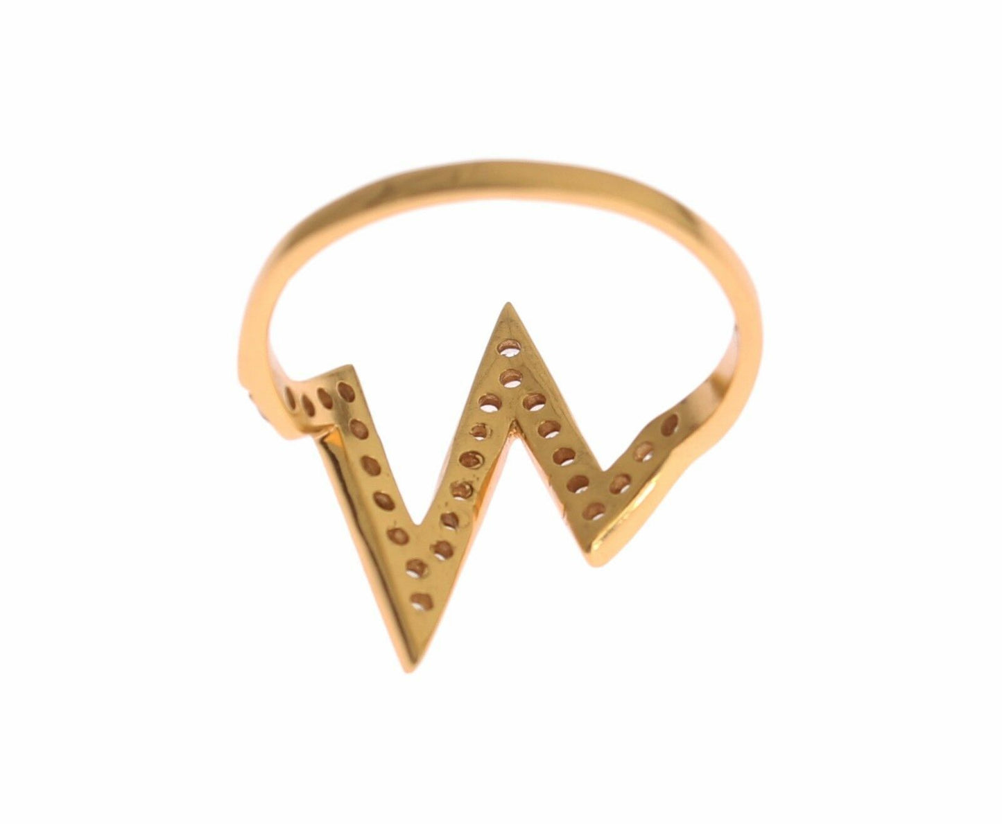  - Glamorous Gold Plated Sterling Silver Ring