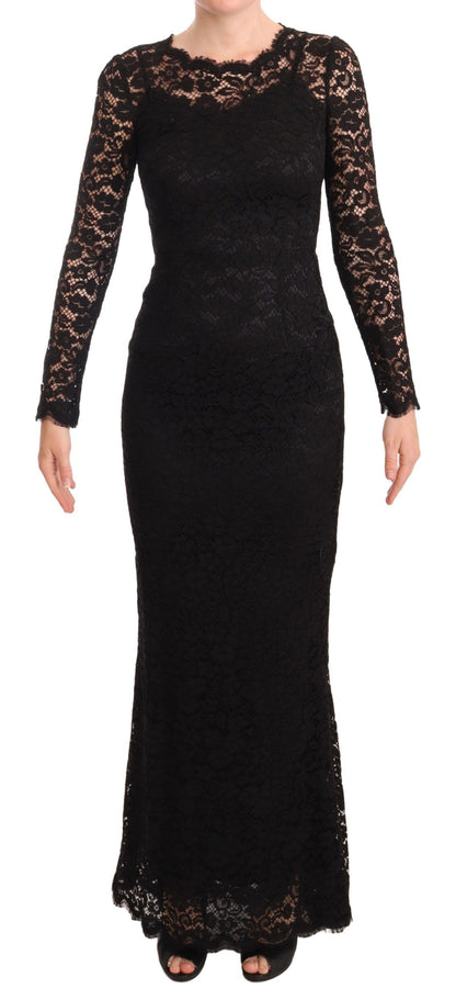  - Elegant Laminated Lace Mermaid Dress