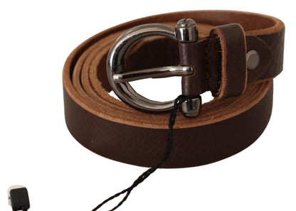  - Elegant Brown Leather Fashion Belt