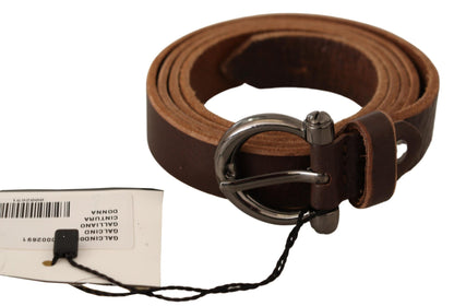  - Elegant Brown Leather Fashion Belt