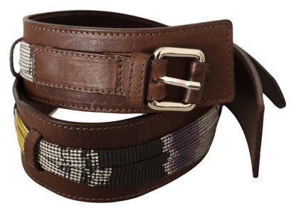  - Elegant Brown Leather Fashion Belt