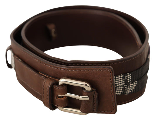  - Elegant Brown Leather Fashion Belt