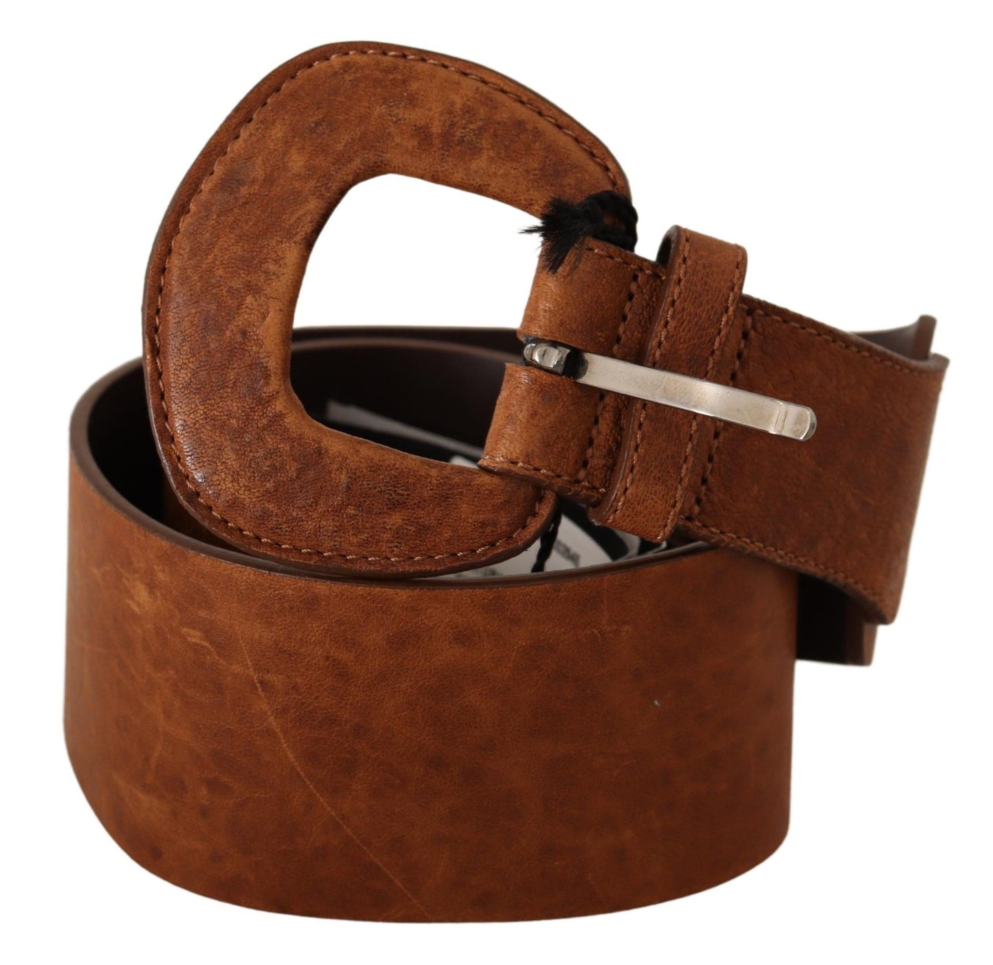  - Elegant Brown Leather Fashion Belt