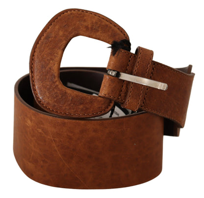  - Elegant Brown Leather Fashion Belt