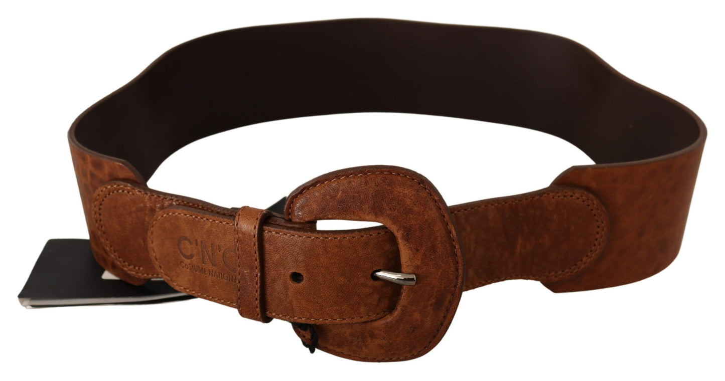  - Elegant Brown Leather Fashion Belt