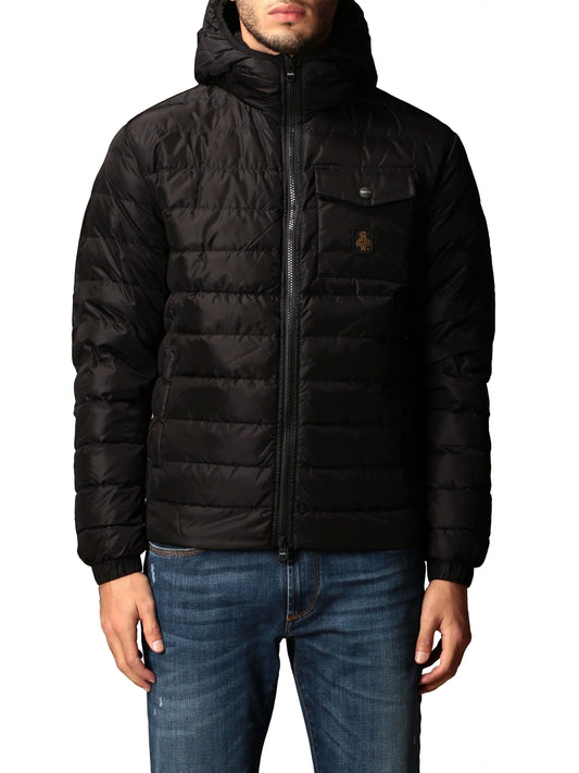 RefrigiWear Men's Down Jacket – Black Nylon