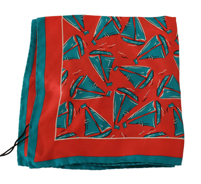  - Sunset Marina Silk Pocket Square