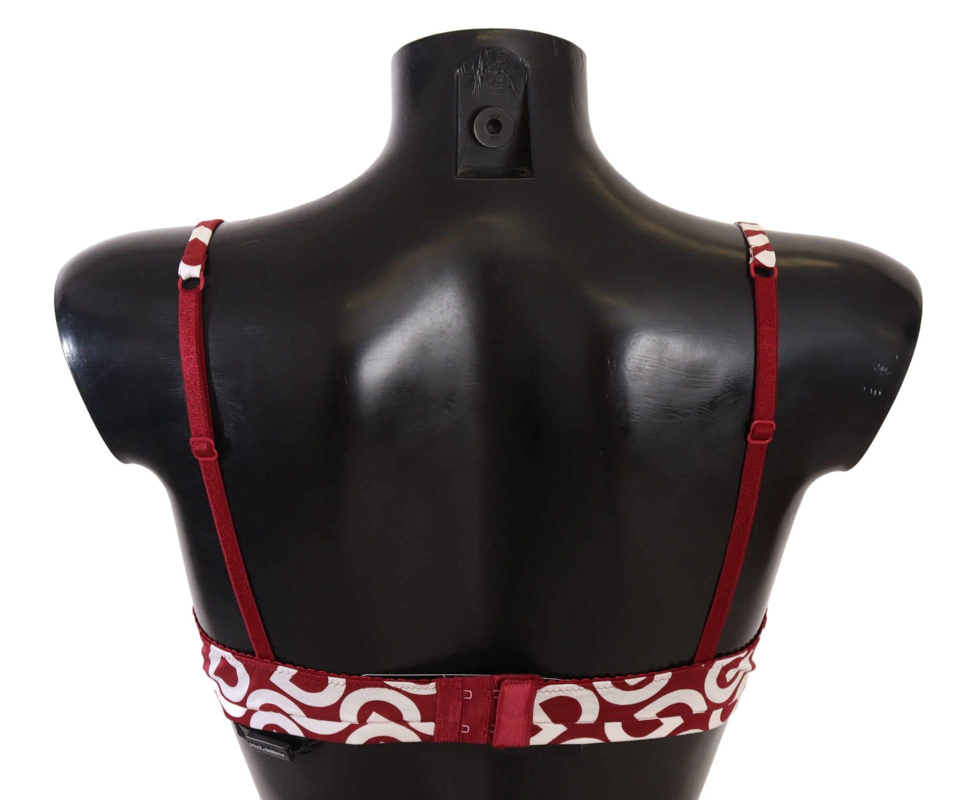 Red Cotton Logo Printed Designer Bra