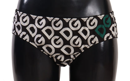  - Chic Black & White DG Logo Print Bottoms