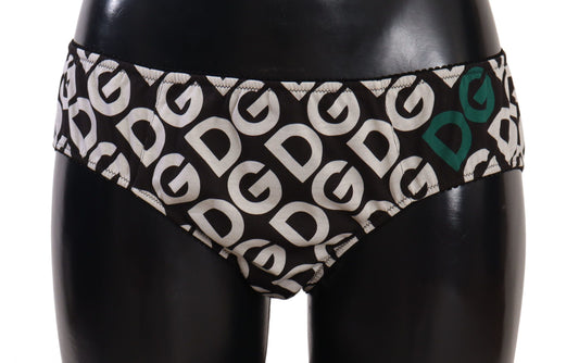  - Chic Black & White DG Logo Print Bottoms