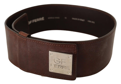  - Elegant Genuine Leather Fashion Belt - Chic Brown