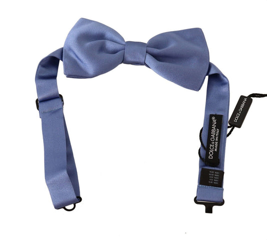  - Elegant Purple Silk Bow Tie