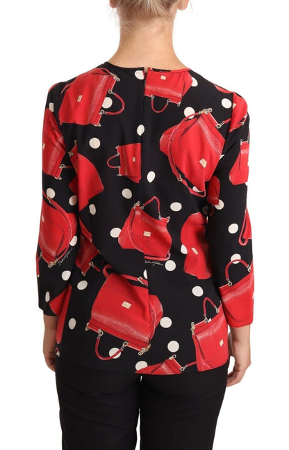  - Elegant Sicily Bag Print Blouse