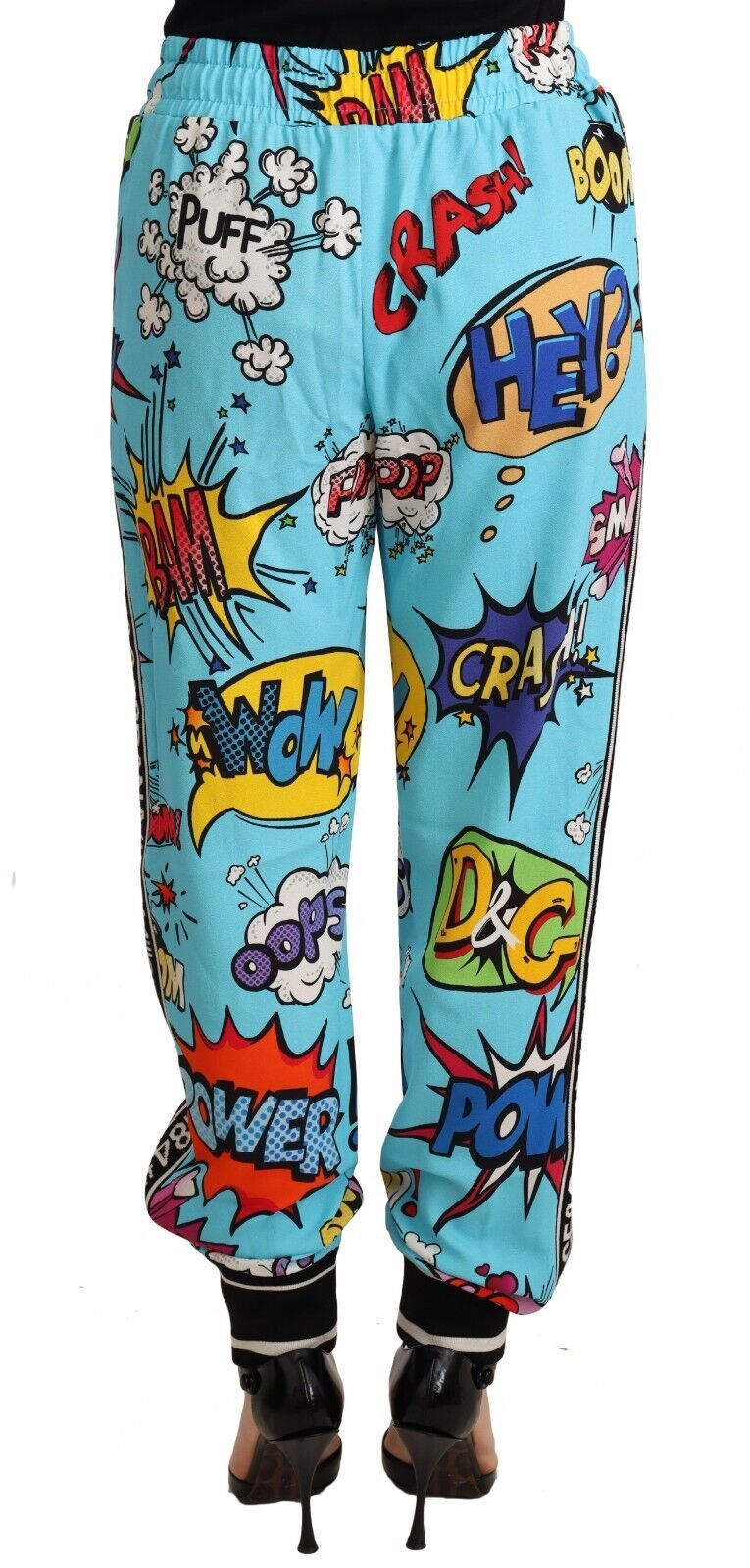  - Chic Cartoon Print Knitted Jogger Pants