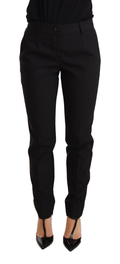  - Elegant Tapered Virgin Wool Trousers