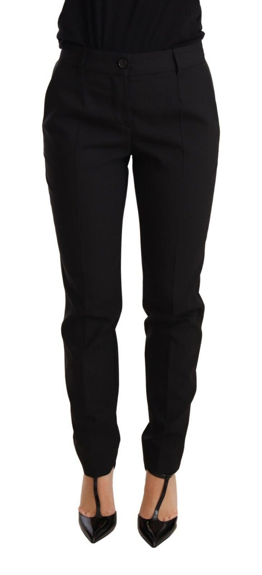  - Elegant Tapered Virgin Wool Trousers