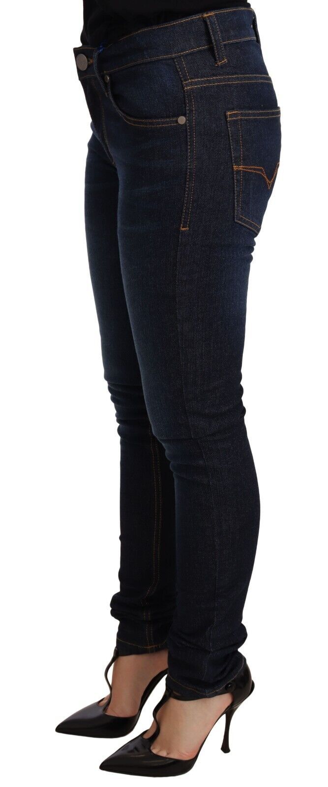  - Elegant Low Waist Skinny Designer Jeans