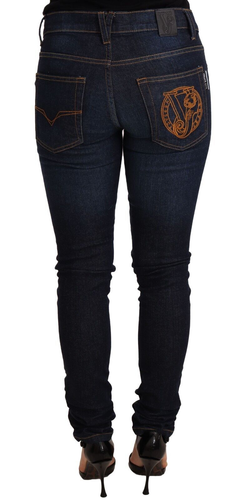  - Elegant Low Waist Skinny Designer Jeans