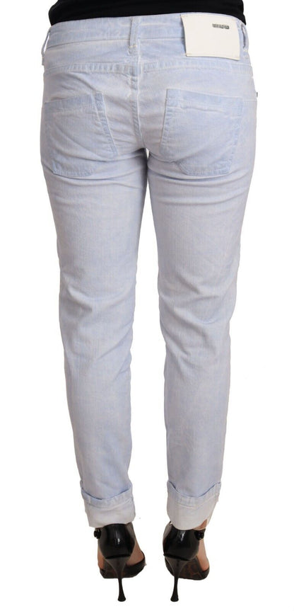  - Light Blue Cotton Push Up Denim Jeans