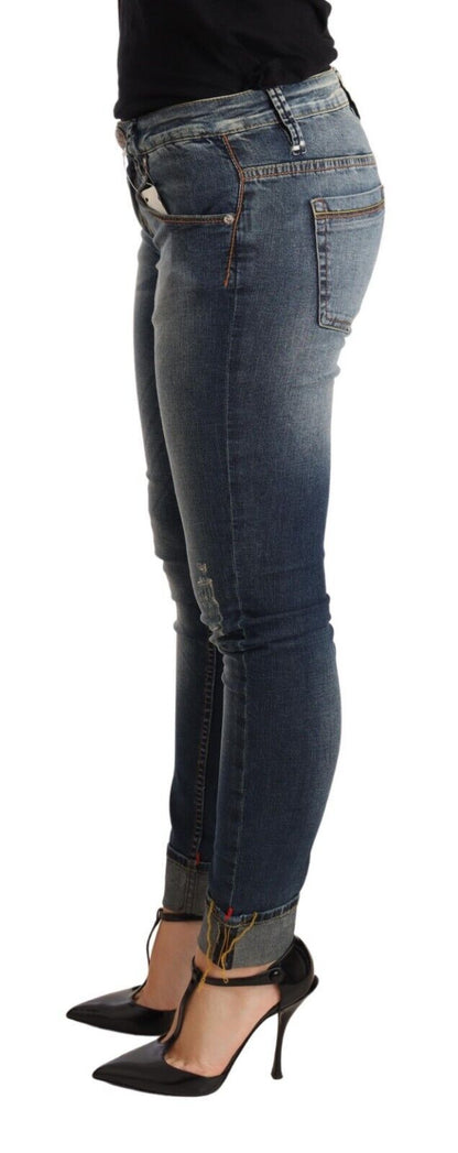  - Chic Blue Washed Skinny Denim