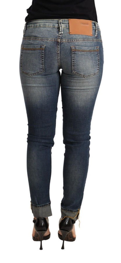  - Chic Blue Washed Skinny Denim