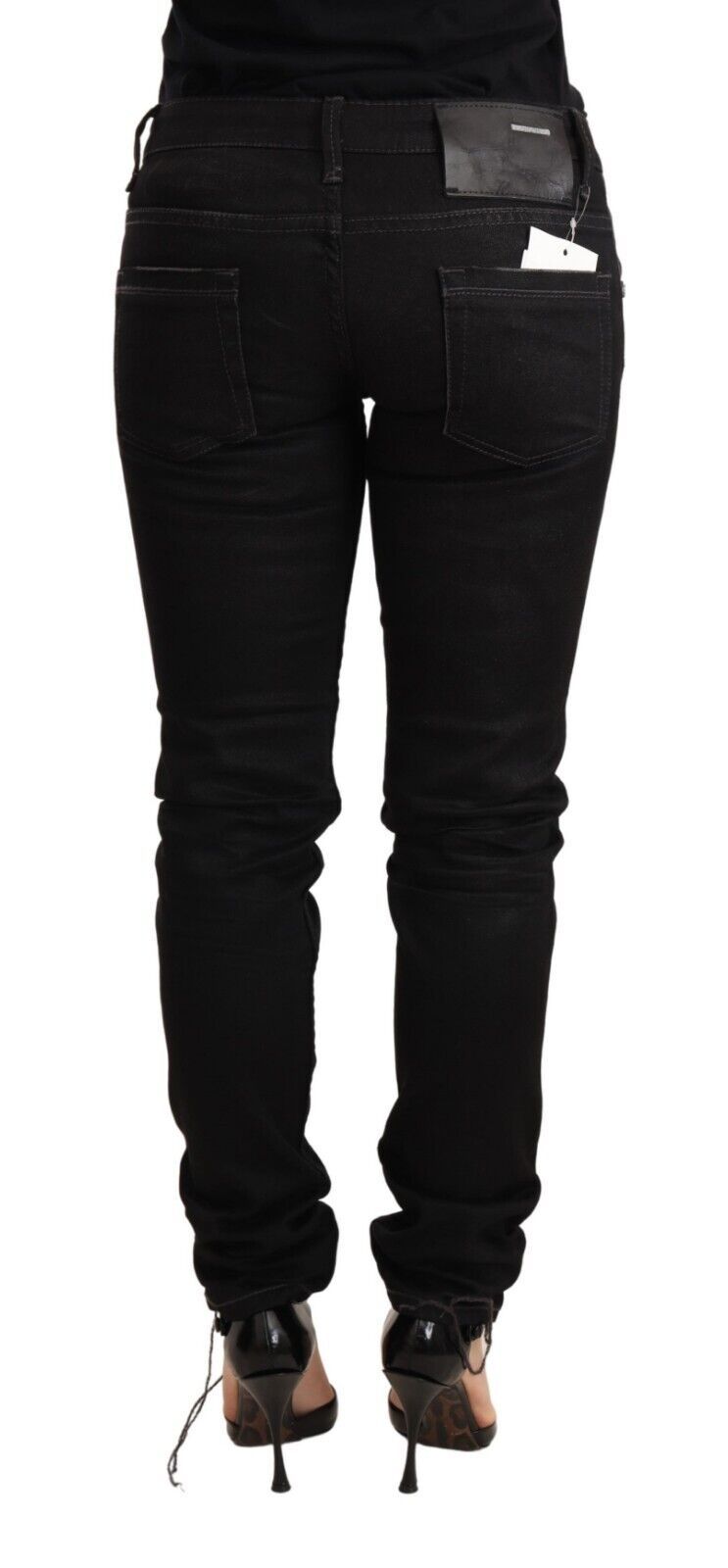  - Sleek Black Washed Skinny Jeans