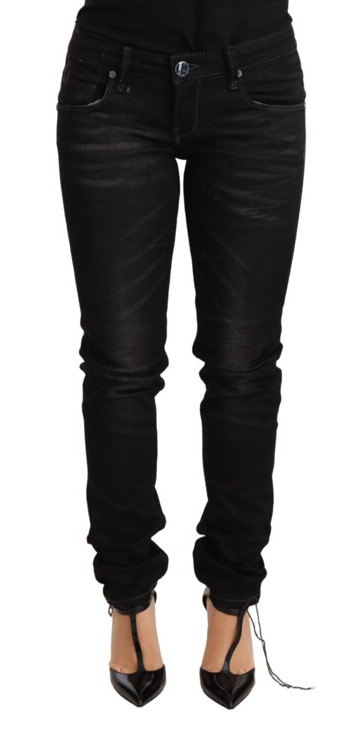  - Sleek Black Washed Skinny Jeans