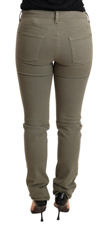  - Chic Green Low Waist Skinny Jeans