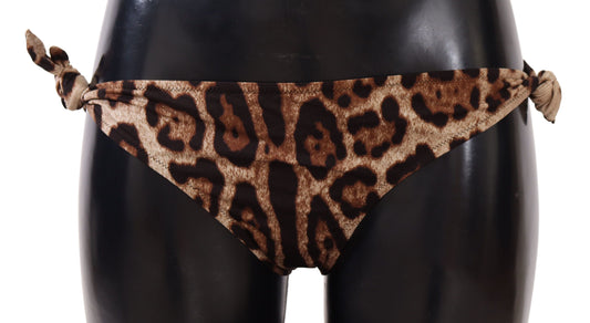  - Elegant Leopard Print Bikini Bottom