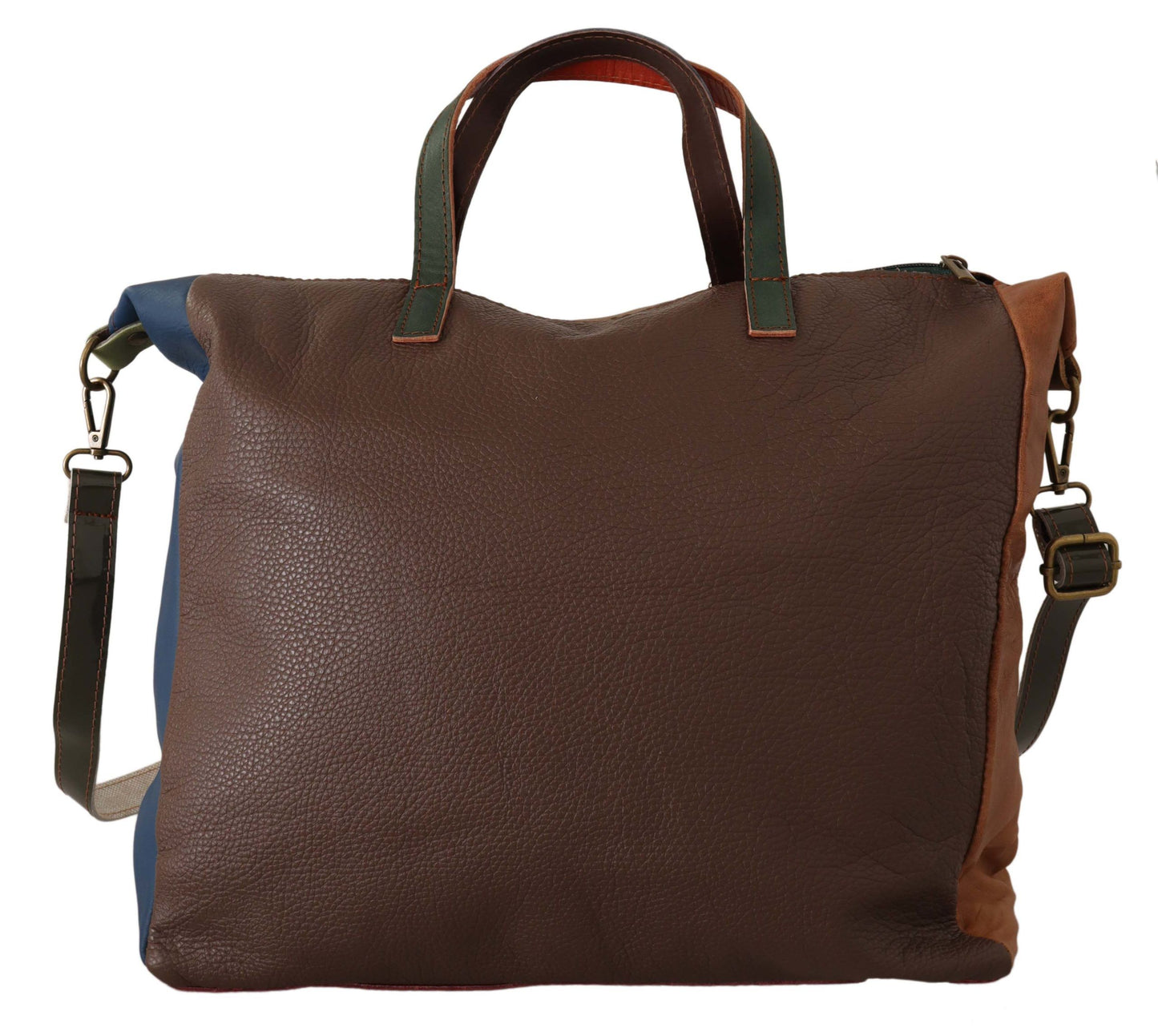  - Multicolor Leather Shoulder Tote Bag