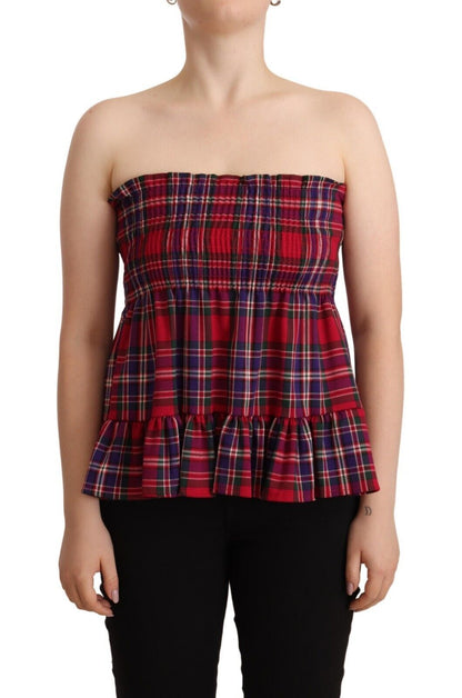  - Chic Checkered Sleeveless Tank Top