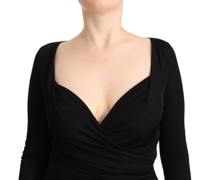  - Elegant Black Sheath Dress with Sweetheart Neckline